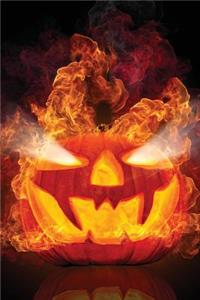 Infernal Jack-O-Lantern Grid Notebook