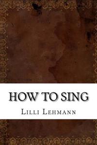How to Sing