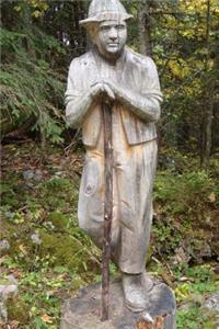 A Happy Wanderer Figure Sculpture in Switzerland Journal