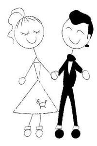 Wedding Journal 1950s Dressed Up Couple