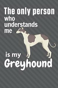 only person who understands me is my Greyhound