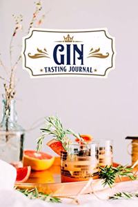 Gin Alcohol Distillery Tasting Sampling Costing Journal Notebook Diary Log Book - Blood Orange