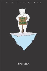Save the Planet Notizbuch