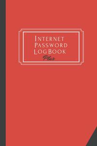 Internet Password Log Book Plus