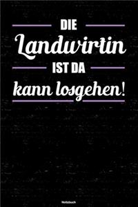 Die Landwirtin ist da kann losgehen! Notizbuch