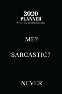 2020 Planner Weekly and Monthly Calendar