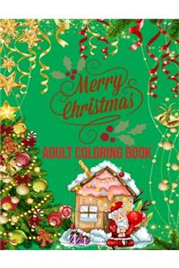 Merry Christmas Adult Coloring Book