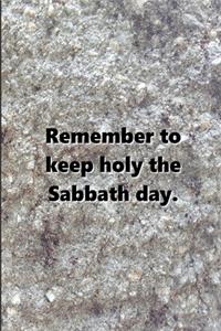 2020 Weekly Planner Religious Theme 3rd Commandment Traditional Stone