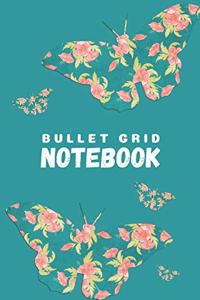 Bullet grid notebook: Butterfly design - Gift accessory for vets, veterinarians, vet receptionist, Veterinarian Medicine Students and animal lovers - 130 pages - A5