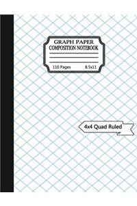 Graph paper composition notebook