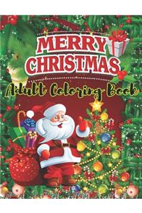 Merry Christmas Adult Coloring Book