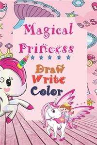 Magical Princess Draw Write Color