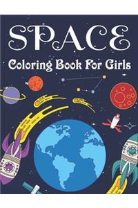 Space Coloring Book for Girls