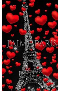 j'aime paris tour eiffel blanc journal