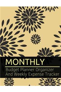 Monthly Budget Planner Organizer And Weekly Expense Tracker