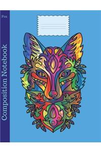 Composition Notebook Fox