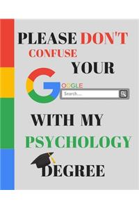 Please Don't Confuse Your Google Search With My PSYCHOLOGY Degree