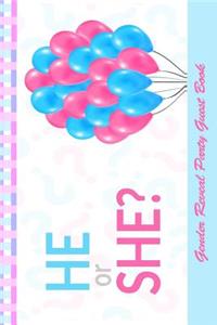 He or She? Gender Reveal Party Guestbook