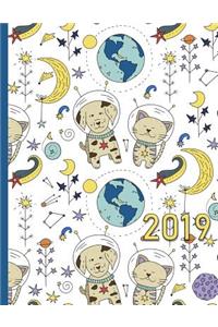Dog and Cat Astronauts in the Space of the Galaxy