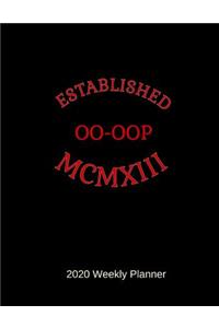 Established MCMXIII 2020 Weekly Planner