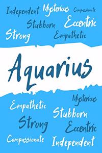 Aquarius Zodiac Personality Journal