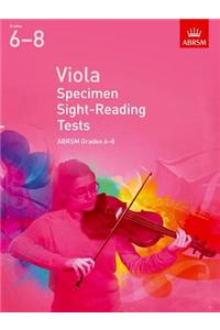 Viola Specimen Sight-Reading Tests, ABRSM Grades 6-8