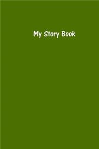 My Story Book - Create Your Own Picture Book in Olive Green