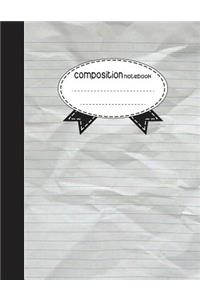 Composition Notebook, 8.5 x 11, 110 pages