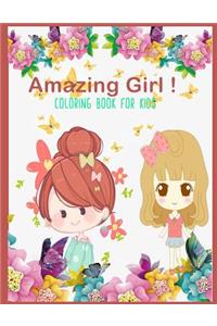 Amazing Girls coloring book for kids