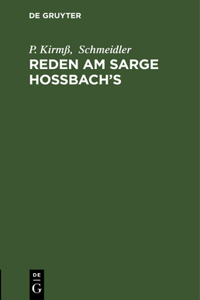 Reden Am Sarge Hoßbach's