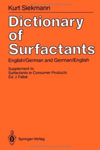 Dictionary Of Surfactants