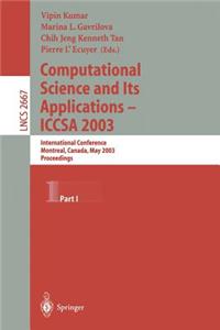 Computational Science and Its Applications - Iccsa 2003