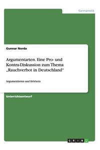 Argumentarten. Eine Pro- und Kontra-Diskussion zum Thema 