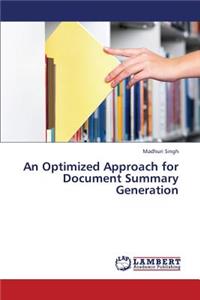 An Optimized Approach for Document Summary Generation