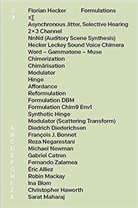 Florian Hecker. Formulations