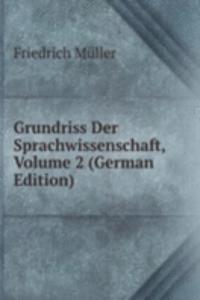 Grundriss Der Sprachwissenschaft, Volume 2 (German Edition)