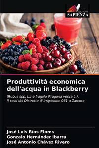 Produttività economica dell'acqua in Blackberry