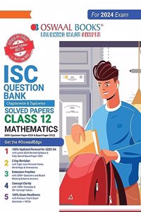 Oswaal ISC Question Bank Class 12 Mathematics Book (For 2024 Board Exams)