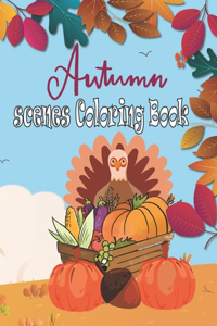 autumn scenes Coloring Book