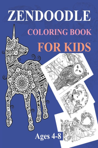 Zendoodle Coloring Book For Kids Ages 4-8