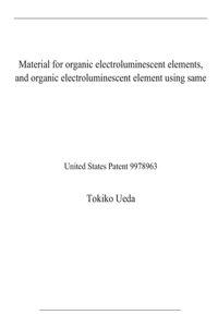 Material for organic electroluminescent elements, and organic electroluminescent element using same