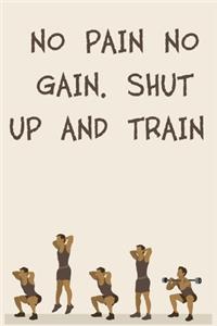 No Pain No Gain. Shut Up and Train