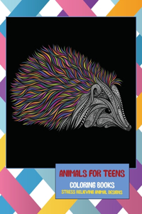 Coloring Books Animals for Teens - Stress Relieving Animal Designs