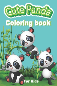 Cute Panda Coloring Book For Kids