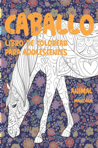 Libro de colorear para adolescentes - Mandala - Animal - Caballo