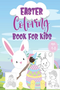 Easter Coloring Book For Kids Ages 4-8