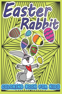 Easter Rabbit Coloring Book For Kids