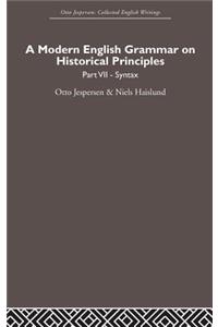 A Modern English Grammar on Historical Principles