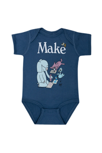 ELEPHANT & PIGGIE Make Baby Bodysuit - 12 Mo