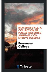 BRASENOSE ALE. A COLLECTION OF POEMS PRE